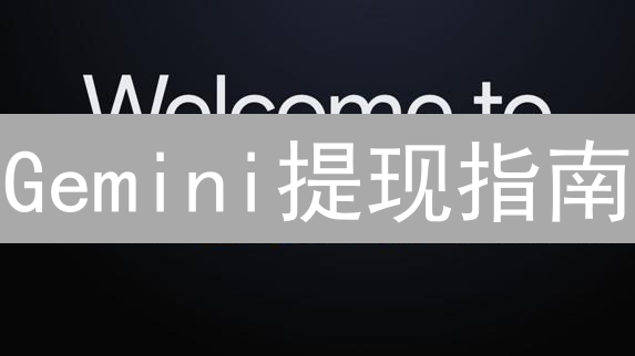 Gemini提现指南：安全高效提取加密货币/法币的完整教程