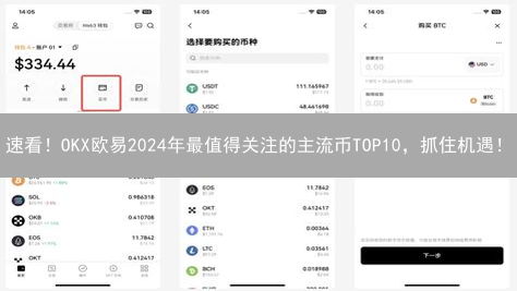 速看！OKX欧易2024年最值得关注的主流币TOP10，抓住机遇！